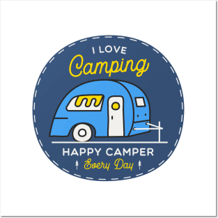 I love Camping Posters and Art